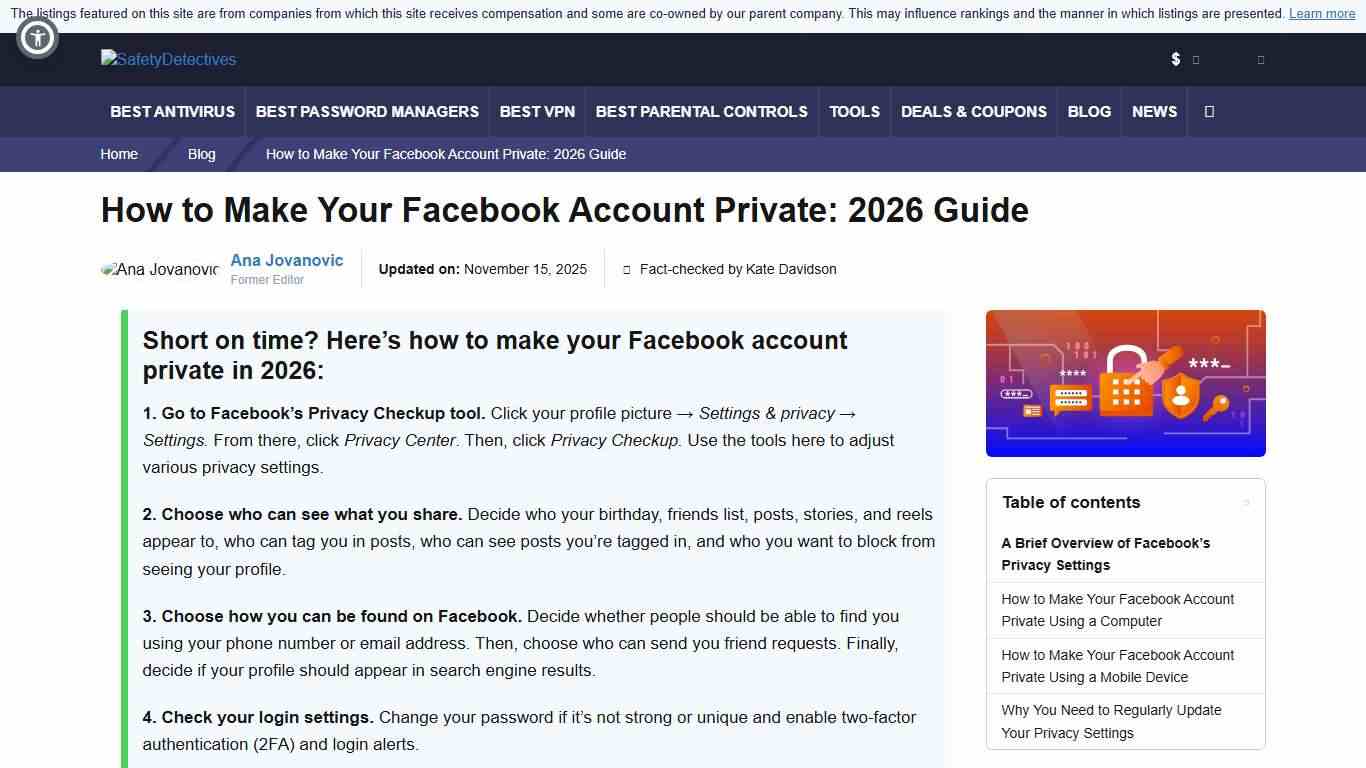 How to Make Your Facebook Account Private: 2026 Guide